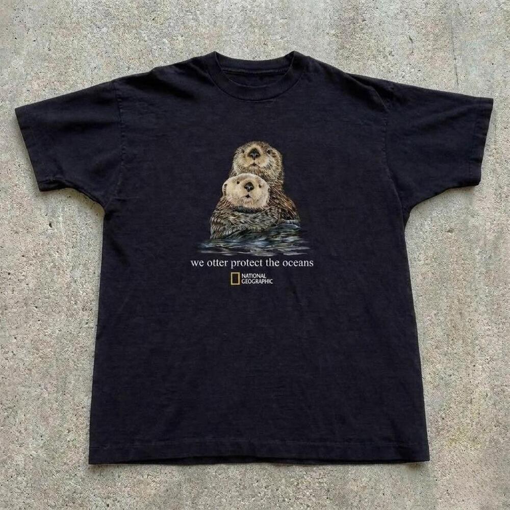 National Geographic Black Otter Tee